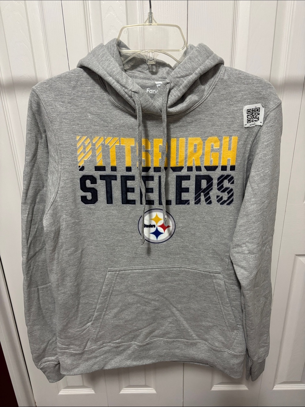 Fanatics Gray Pittsburgh Steelers Hooded Sweatshirt